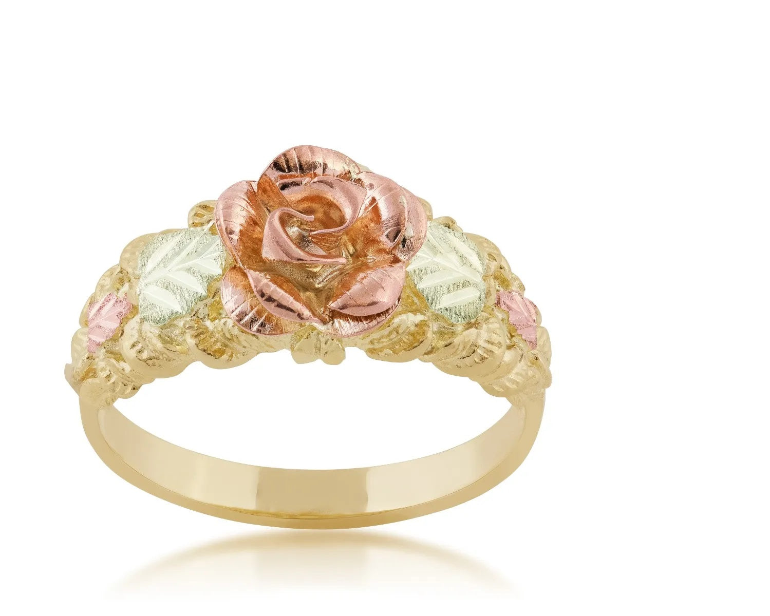 Intricate Rose - Black Hills Gold Ladies Ring