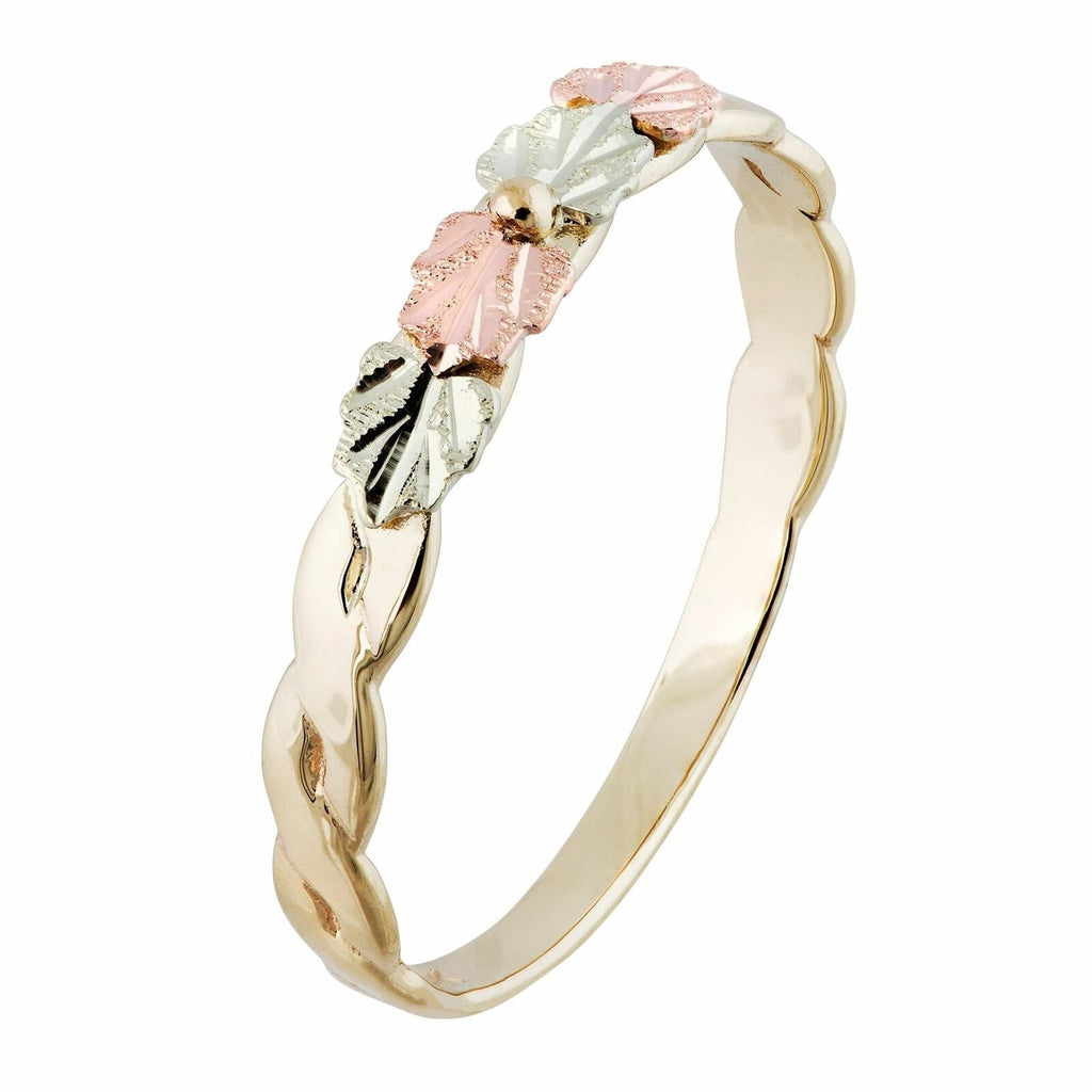 Petite Four Leaves - Black Hills Gold Ladies Ring