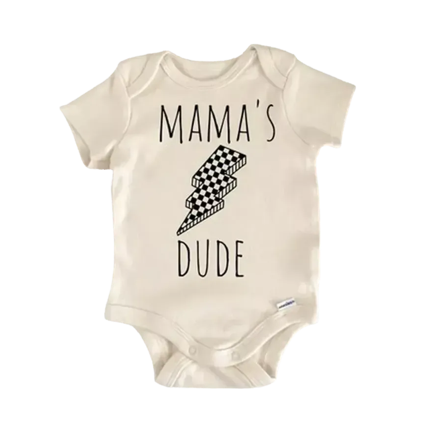 Retro Lightning Mama Newborn Baby Onesie® Bodysuit