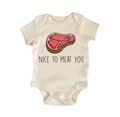 Meat You Bbq Newborn Baby Onesie® Bodysuit