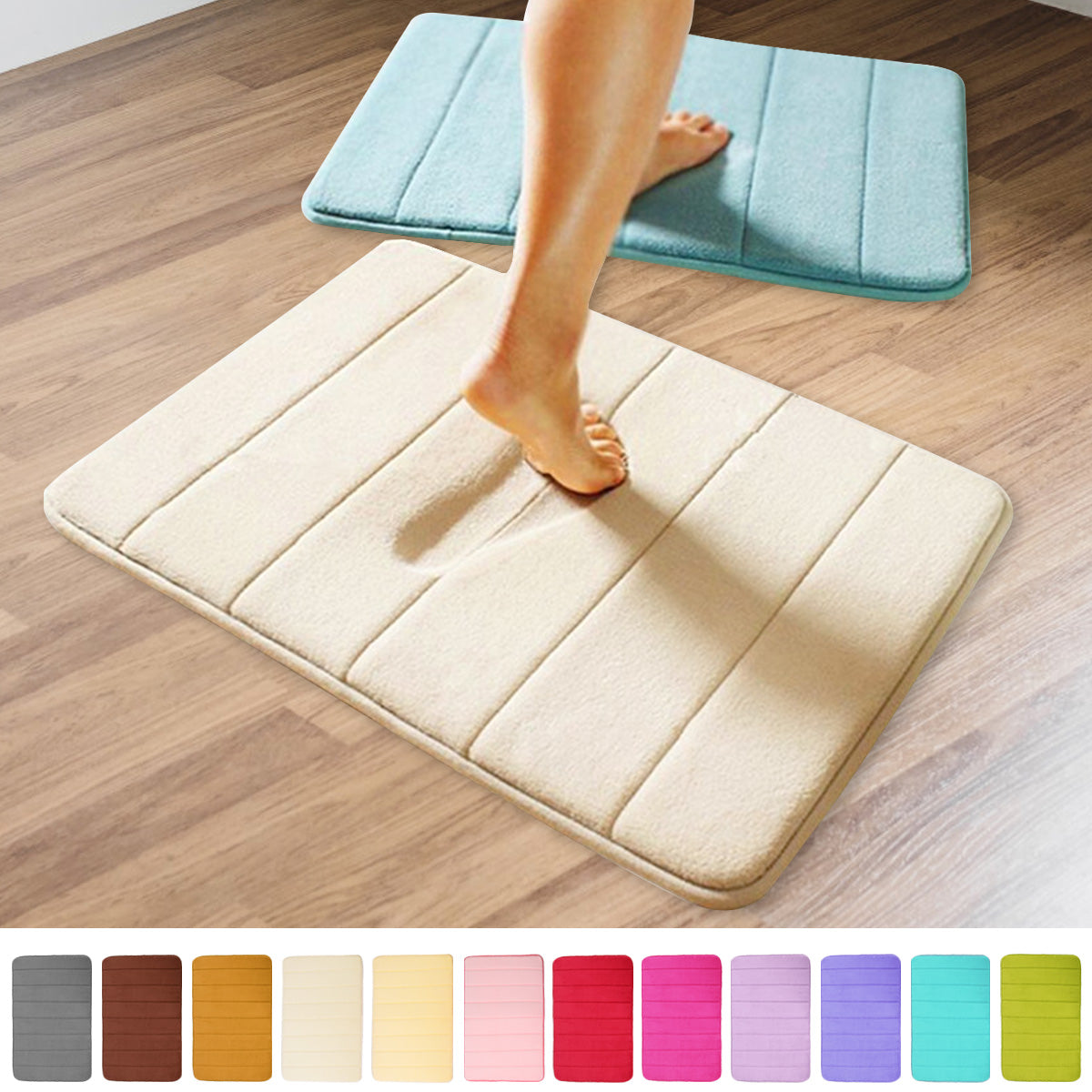 Lux Velvet Memory Foam Mat - Premium Comfort