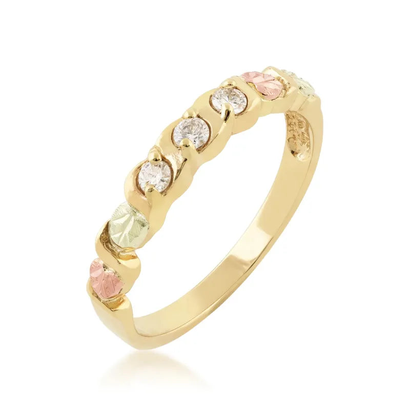 Triple Diamond - Black Hills Gold Ladies Ring