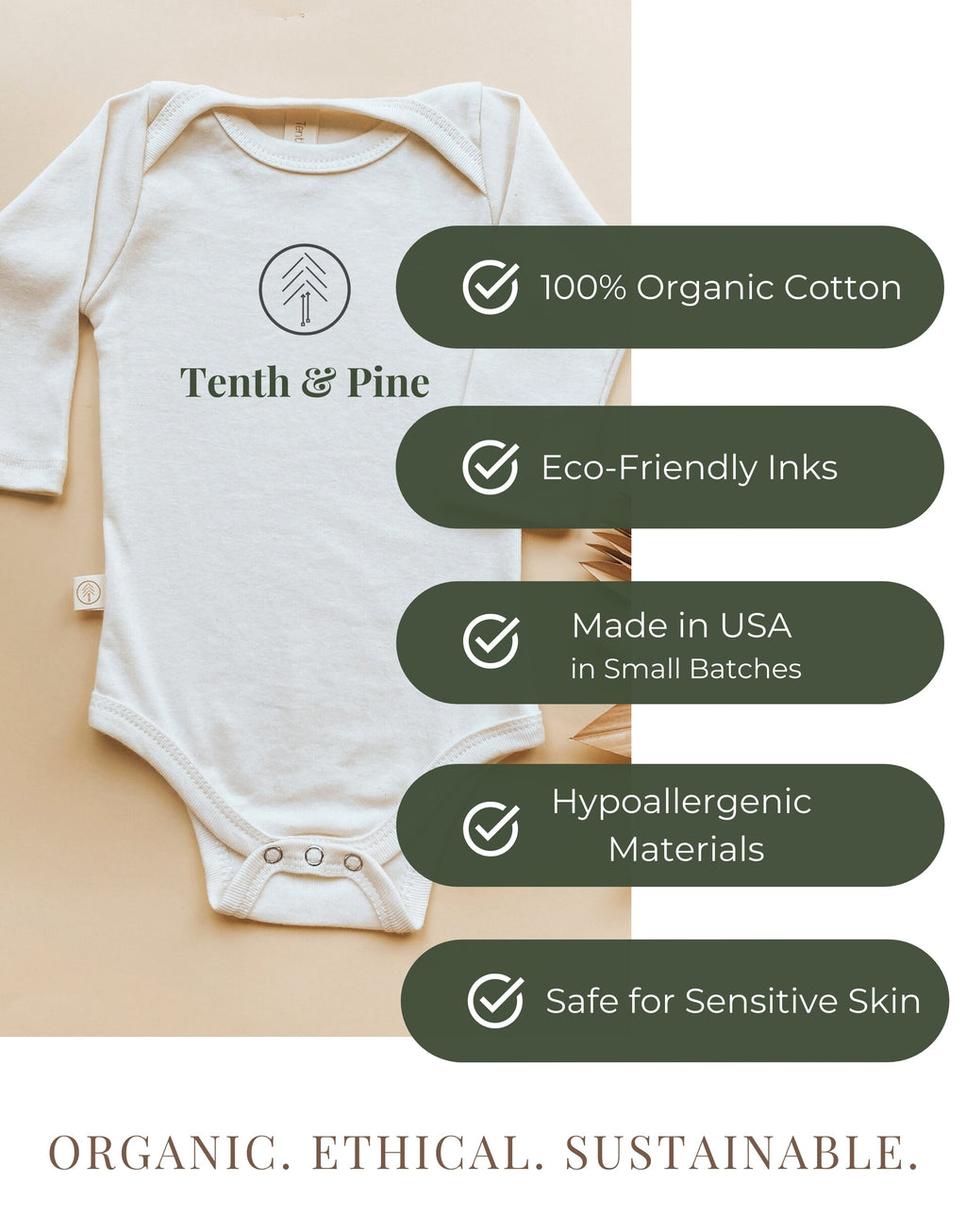 Home is Where Dada is Organic Baby Bodysuit