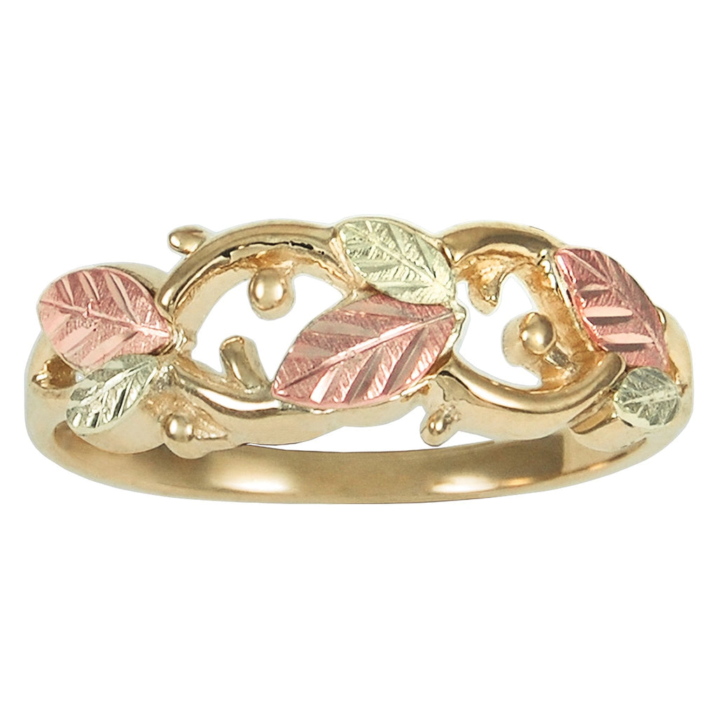 Fancy Leaves - Black Hills Gold Ladies Ring