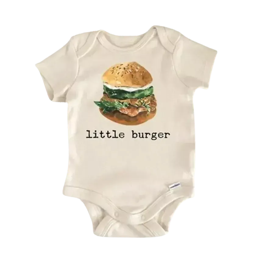 Burger Hamburger Bbq Newborn Baby Onesie® Bodysuit
