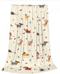Dog Print Blanket - Fleece Throw (Single Item)