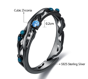 Couple Fashion Sterling Silver Ring