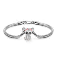 Sterling Silver Snake Bone Bracelet for Women's Fashion
