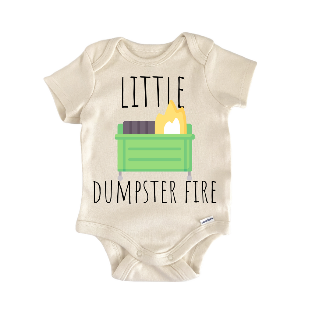 Dumpster Fire Meme Newborn Baby Onesie® Bodysuit