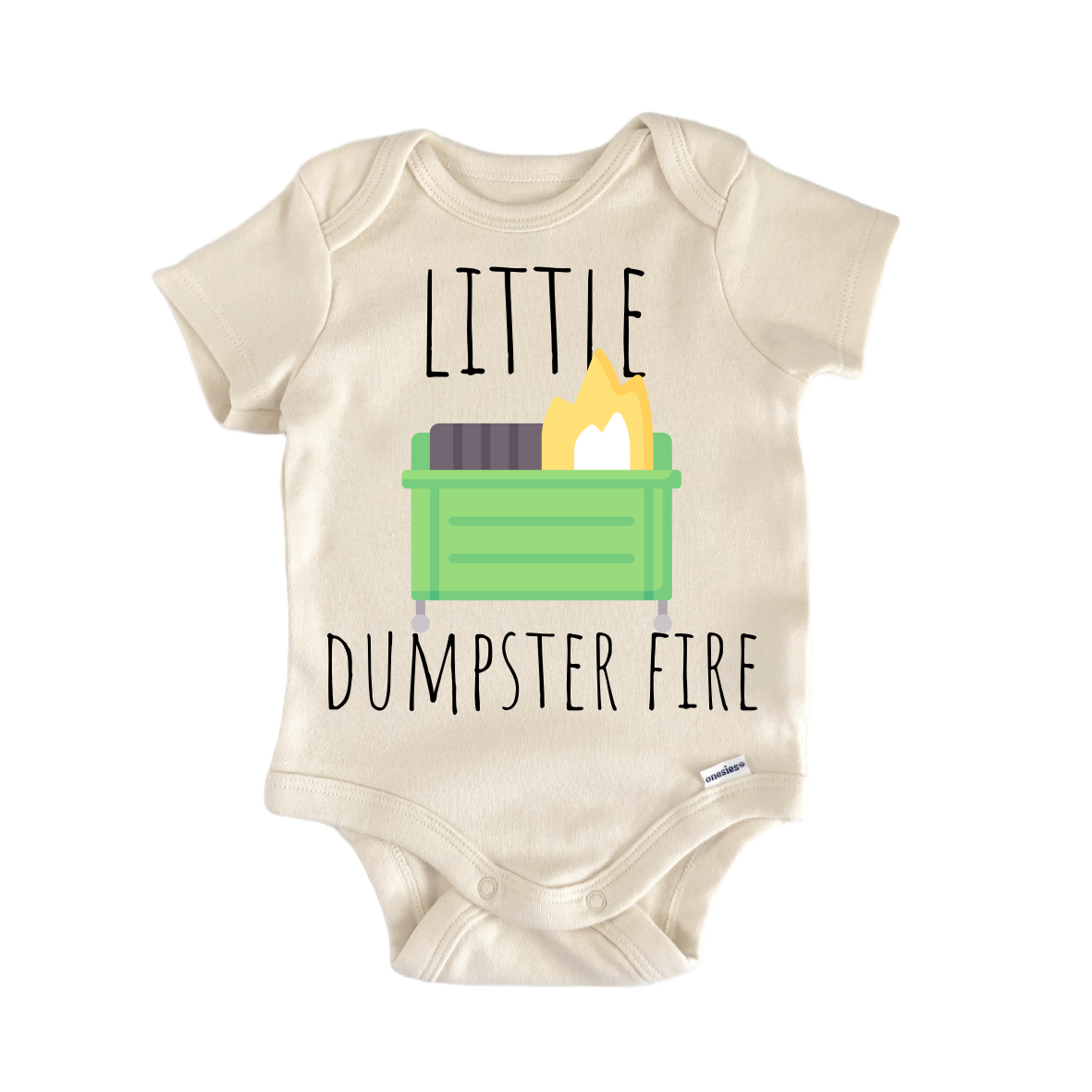 Dumpster Fire Meme Newborn Baby Onesie® Bodysuit