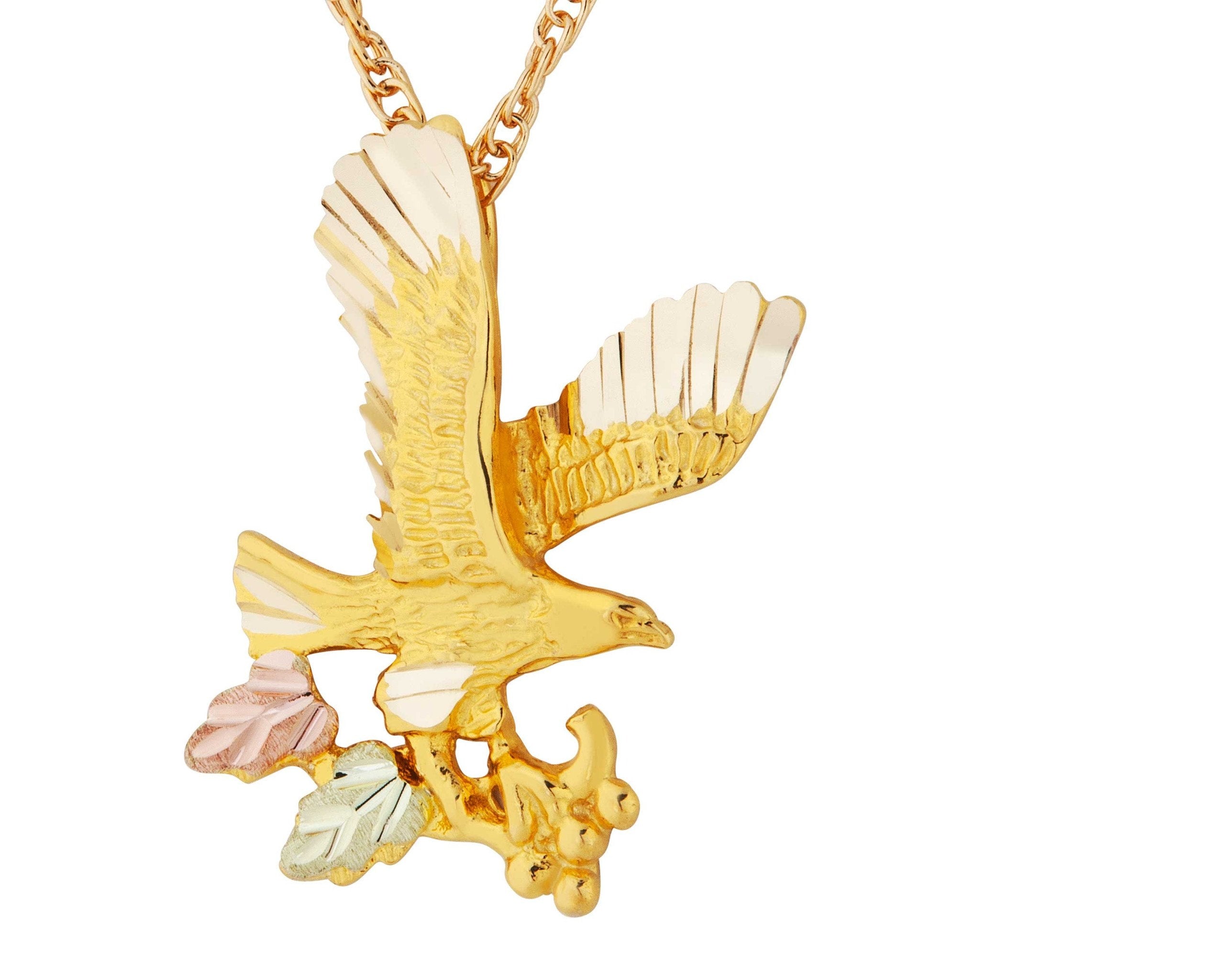 Proud Eagle - Black Hills Gold Pendant