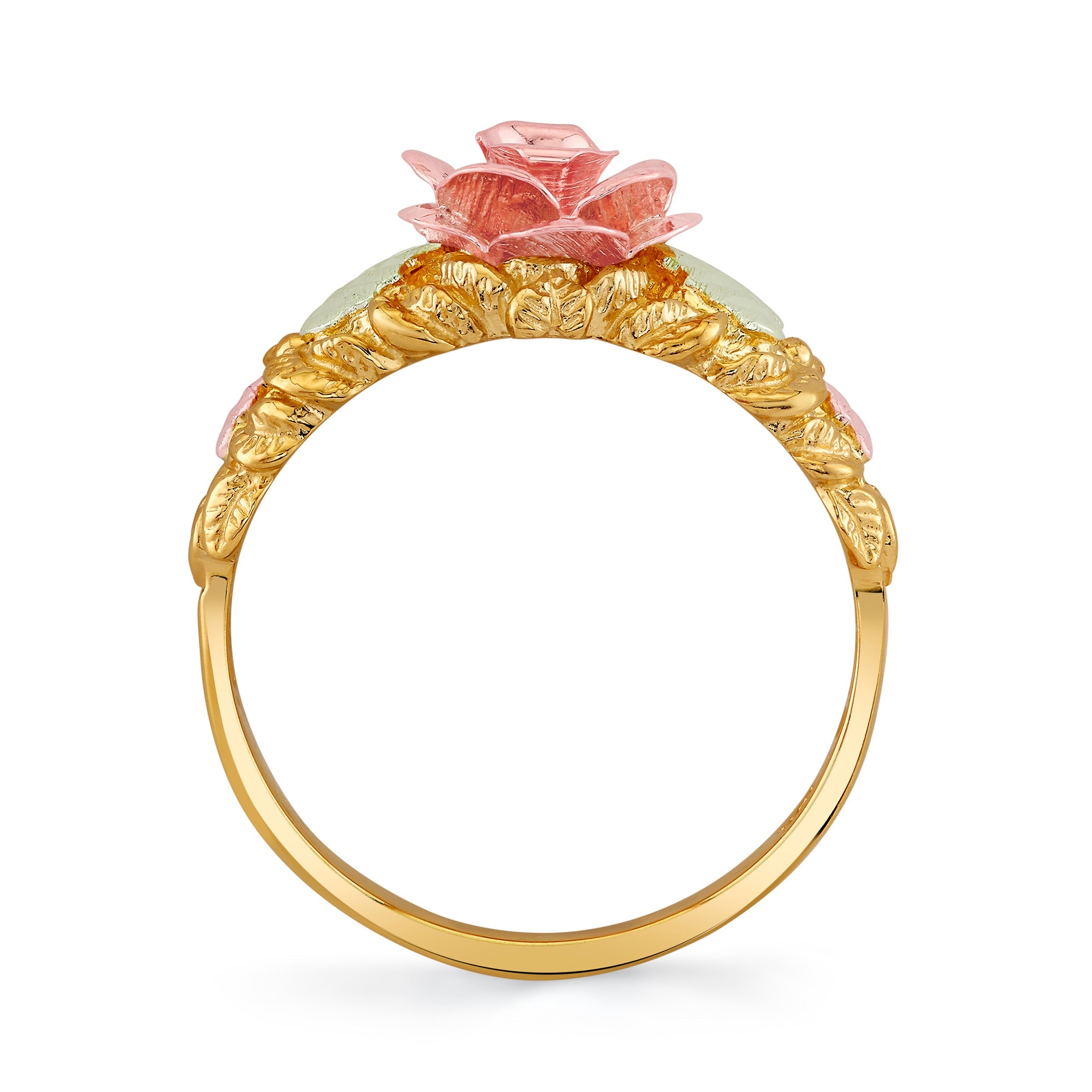 Intricate Rose - Black Hills Gold Ladies Ring