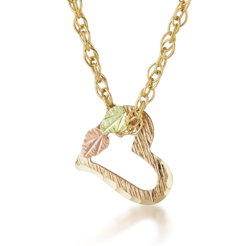 Hanging Heart - Black Hills Gold Pendant
