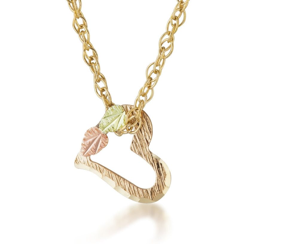 Hanging Heart - Black Hills Gold Pendant