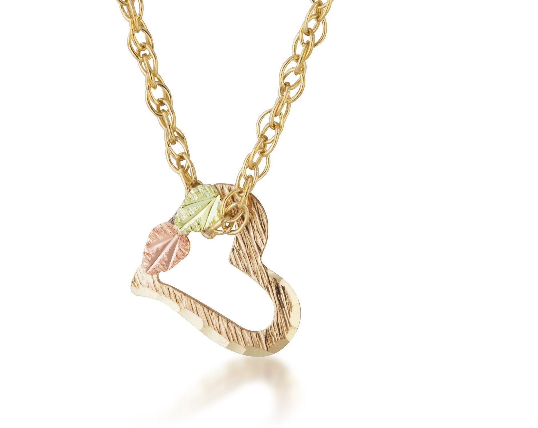 Hanging Heart - Black Hills Gold Pendant