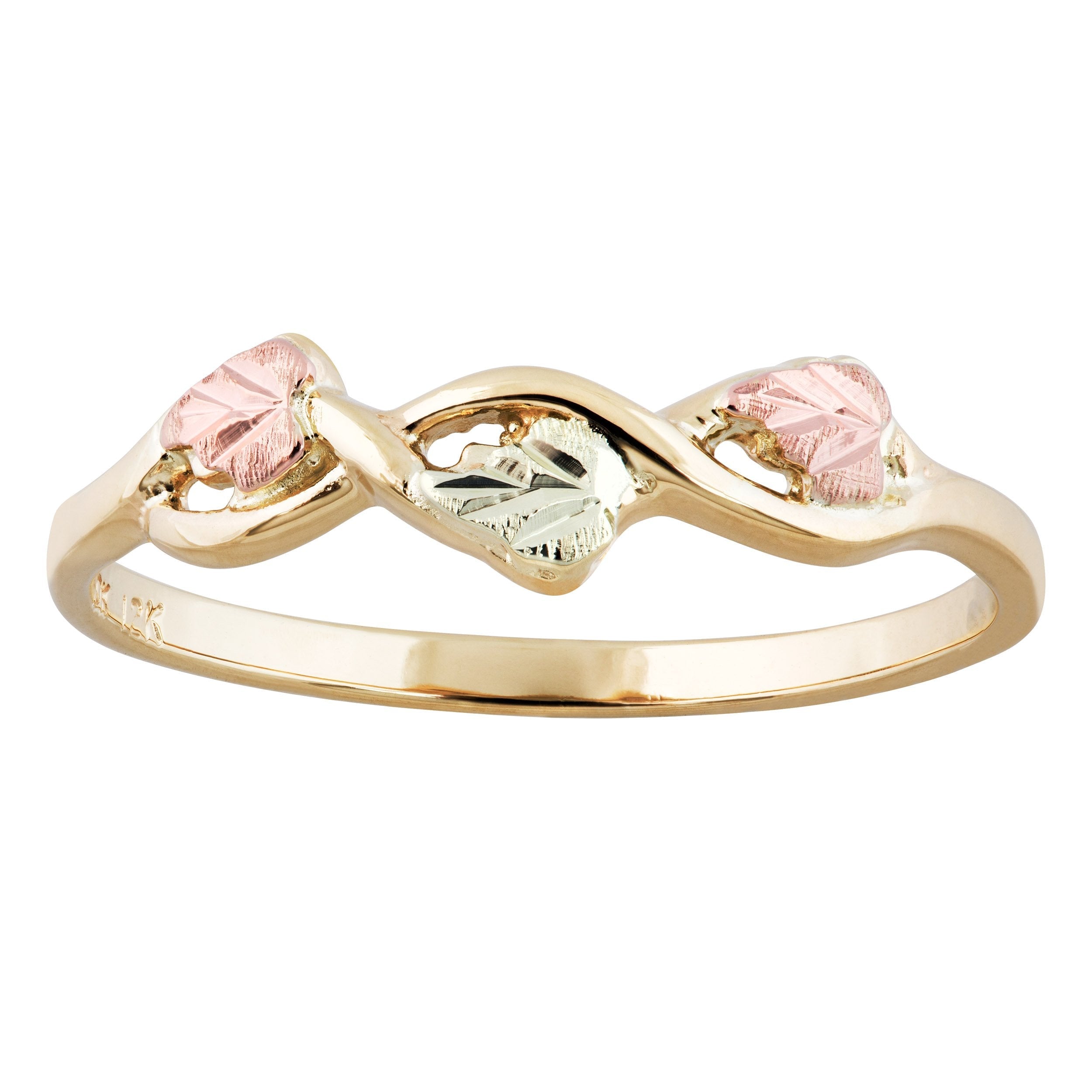 Three Leaves - Black Hills Gold Ladies Ring
