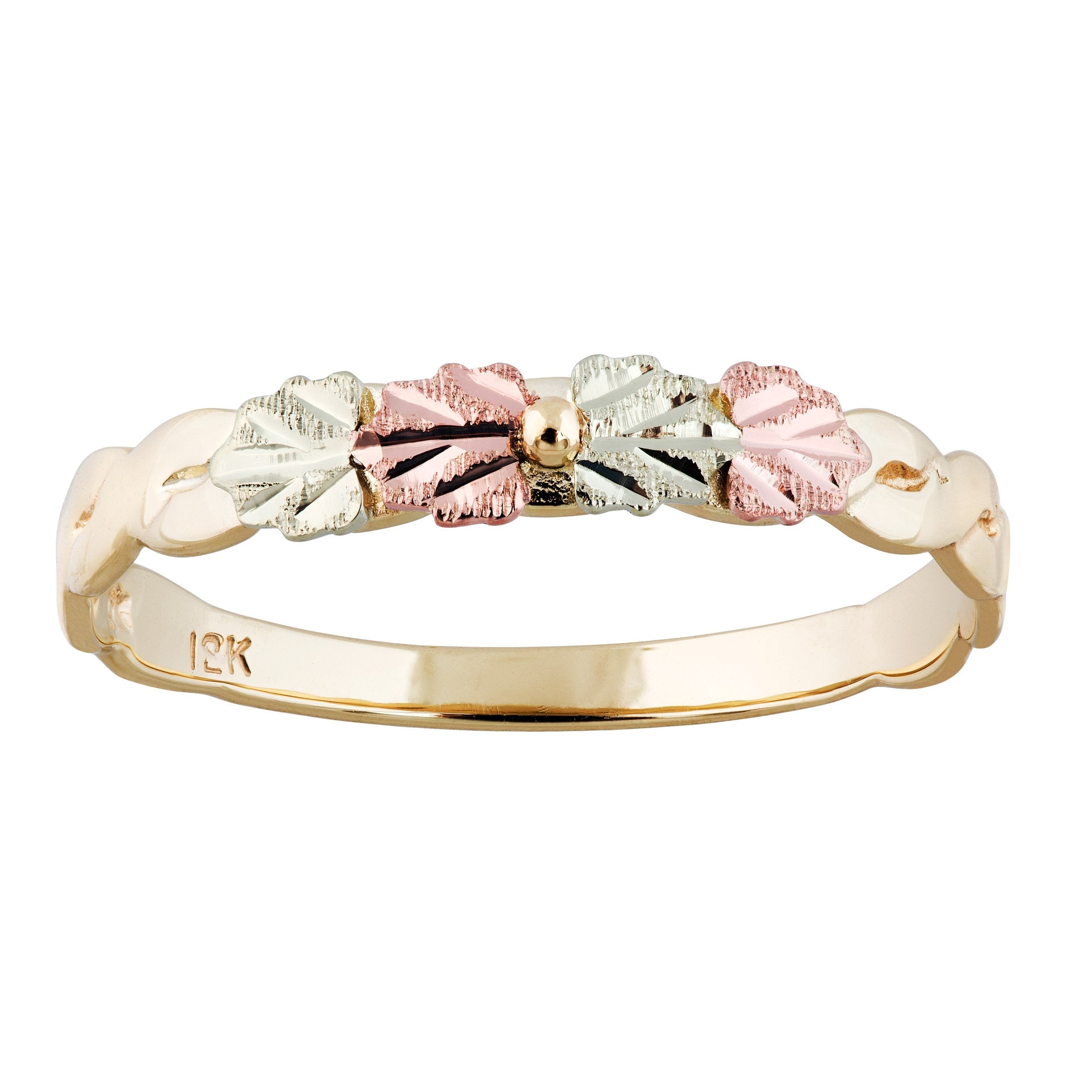 Petite Four Leaves - Black Hills Gold Ladies Ring