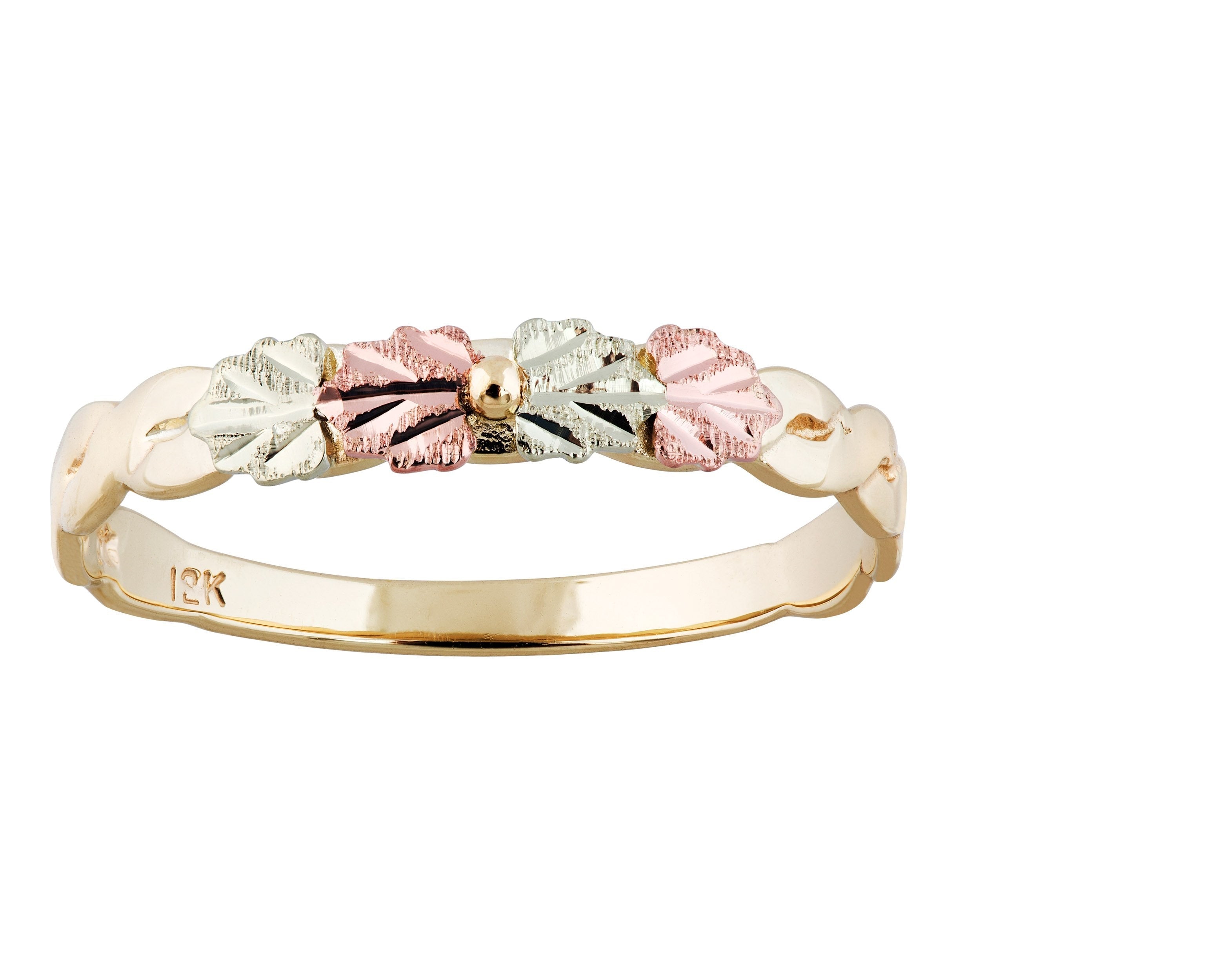 Petite Four Leaves - Black Hills Gold Ladies Ring