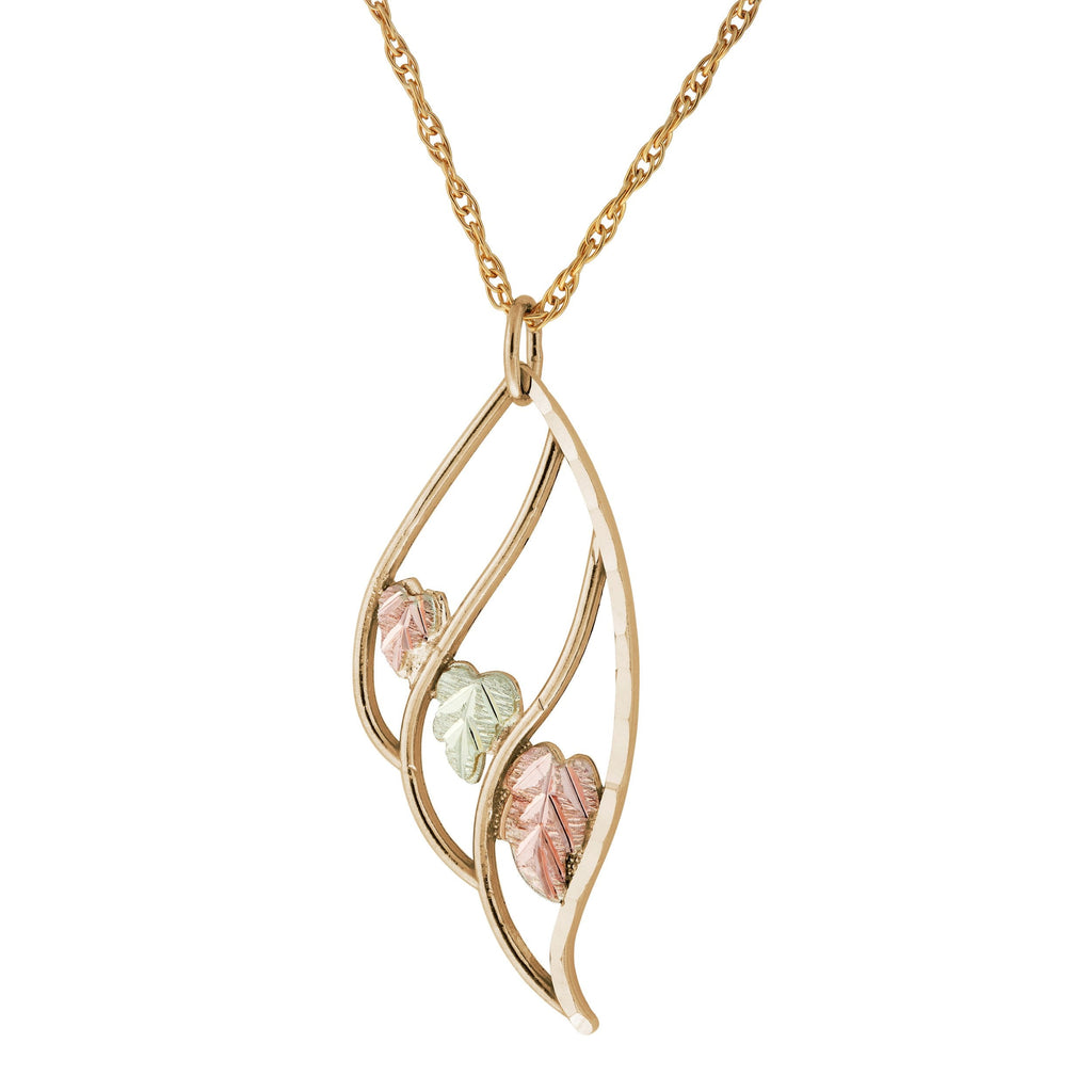 Triple Leaf - Black Hills Gold Pendant