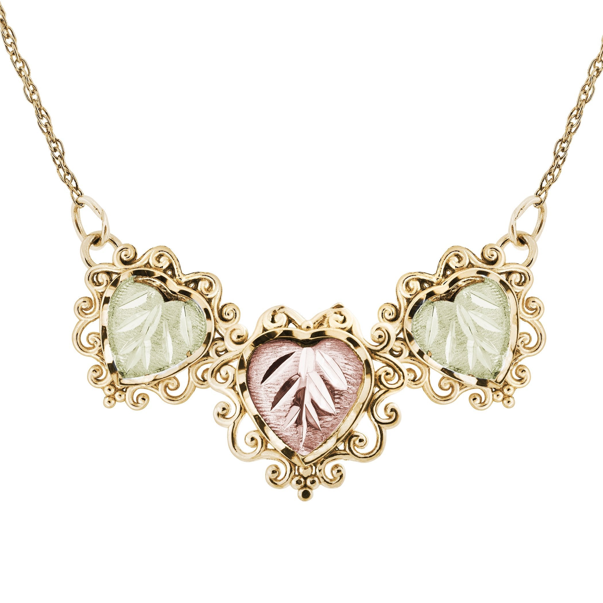 Triple Heart - Black Hills Gold Pendant