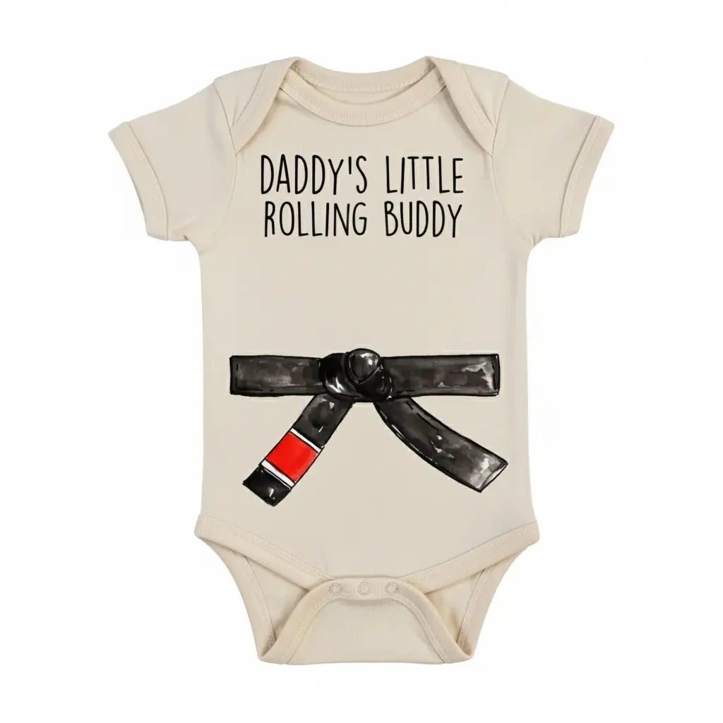 Jiu Jitsu Rolling Newborn Baby Onesie® Bodysuit