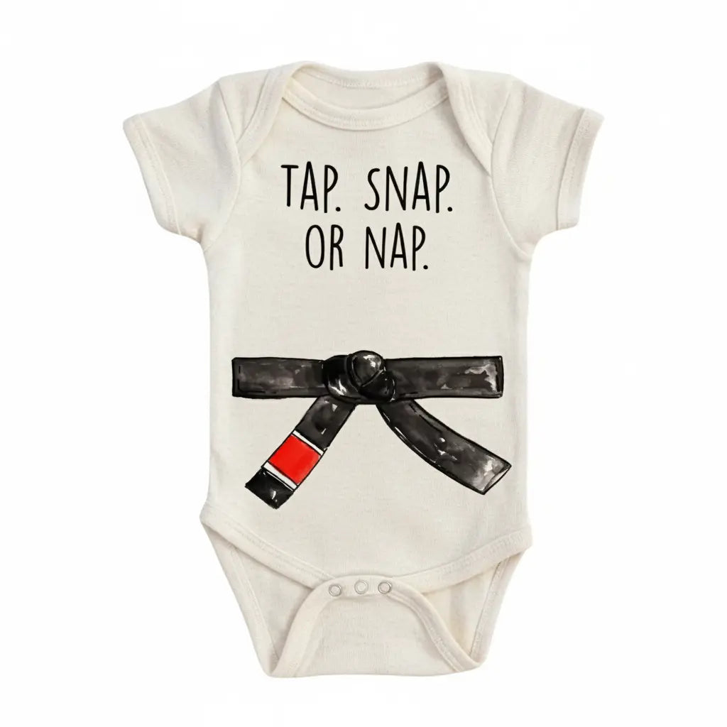 Jiu Jitsu Tap Nap Newborn Baby Onesie® Bodysuit