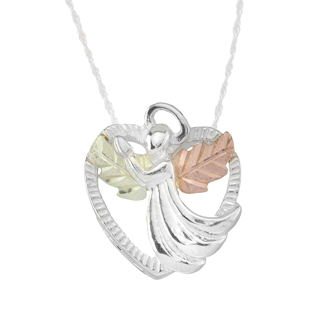 Fancy Angel - Sterling Silver Black Hills Gold Pendant