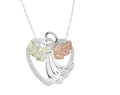 Fancy Angel - Sterling Silver Black Hills Gold Pendant