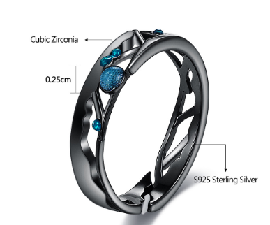 Couple Fashion Sterling Silver Ring