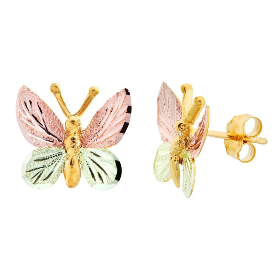 Butterfly - Black Hills Gold Earrings