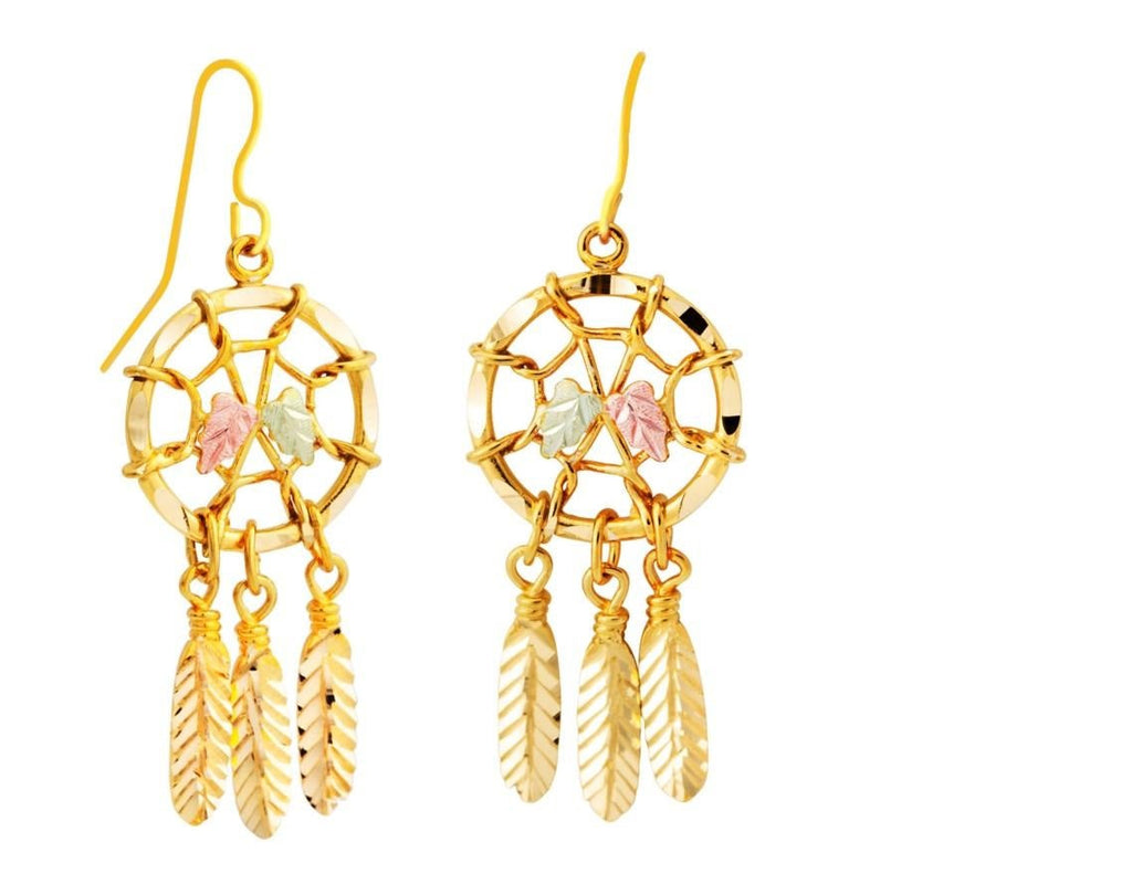 Dreamcatcher - Black Hills Gold Earrings