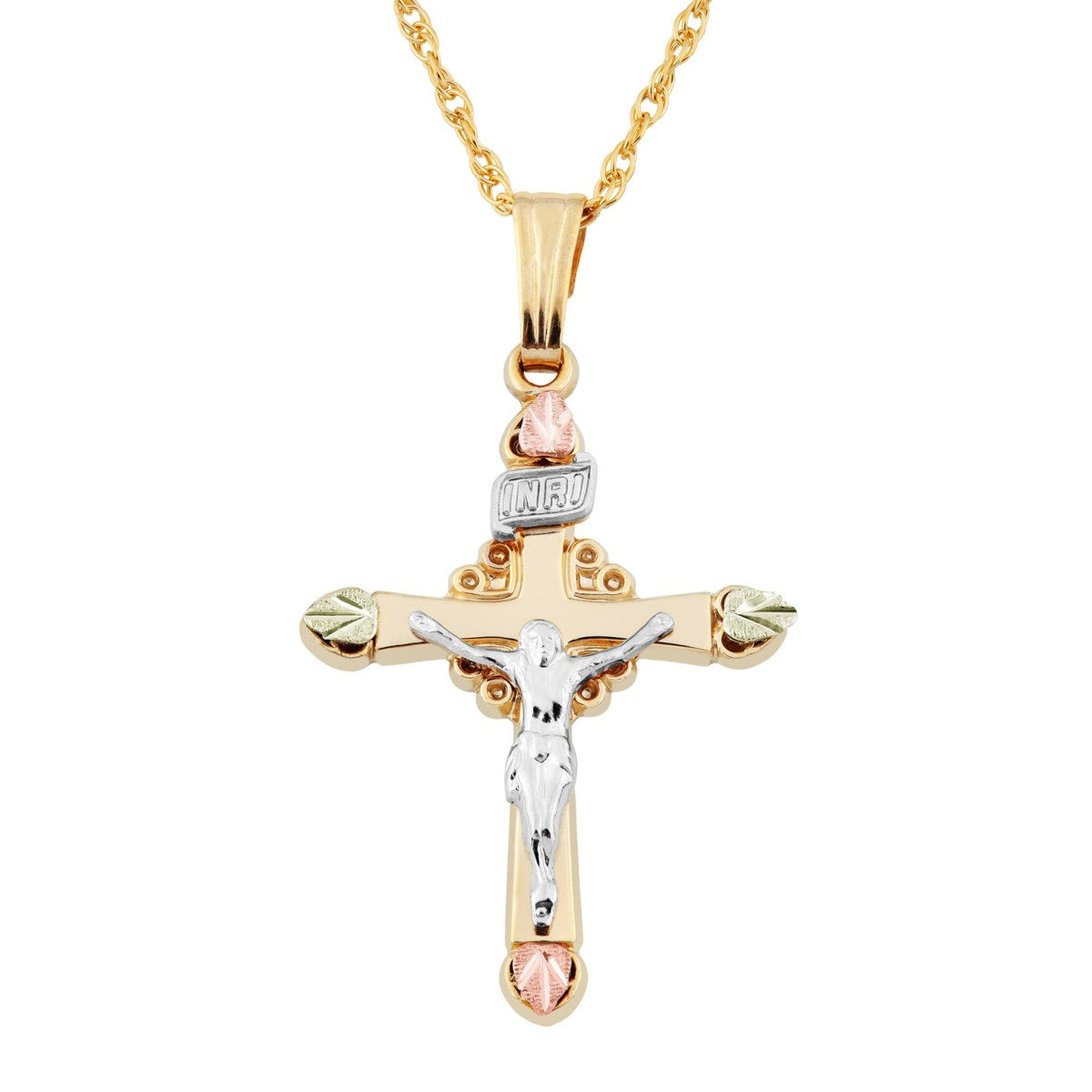 Crucifix - Black Hills Gold Pendant