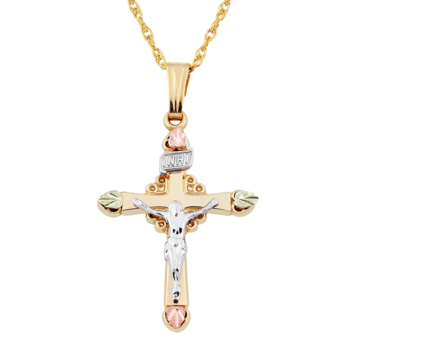 Crucifix - Black Hills Gold Pendant