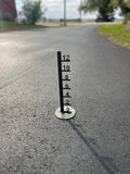 Large Metal Free Standing Patio Snow Gauge - Multiple Sizes