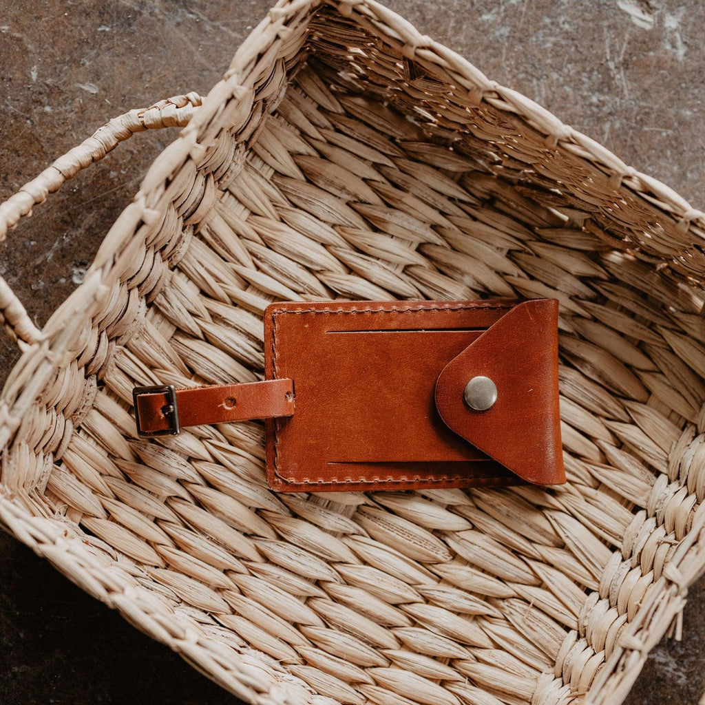 Leather Luggage Tag - USA Made