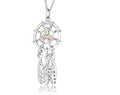 Dreamcatcher - Sterling Silver Black Hills Gold Pendant